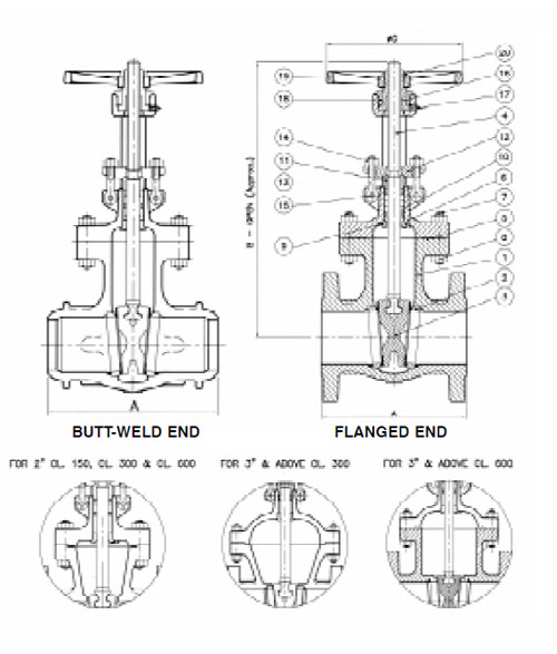 Gate Valves ASME 300 Class